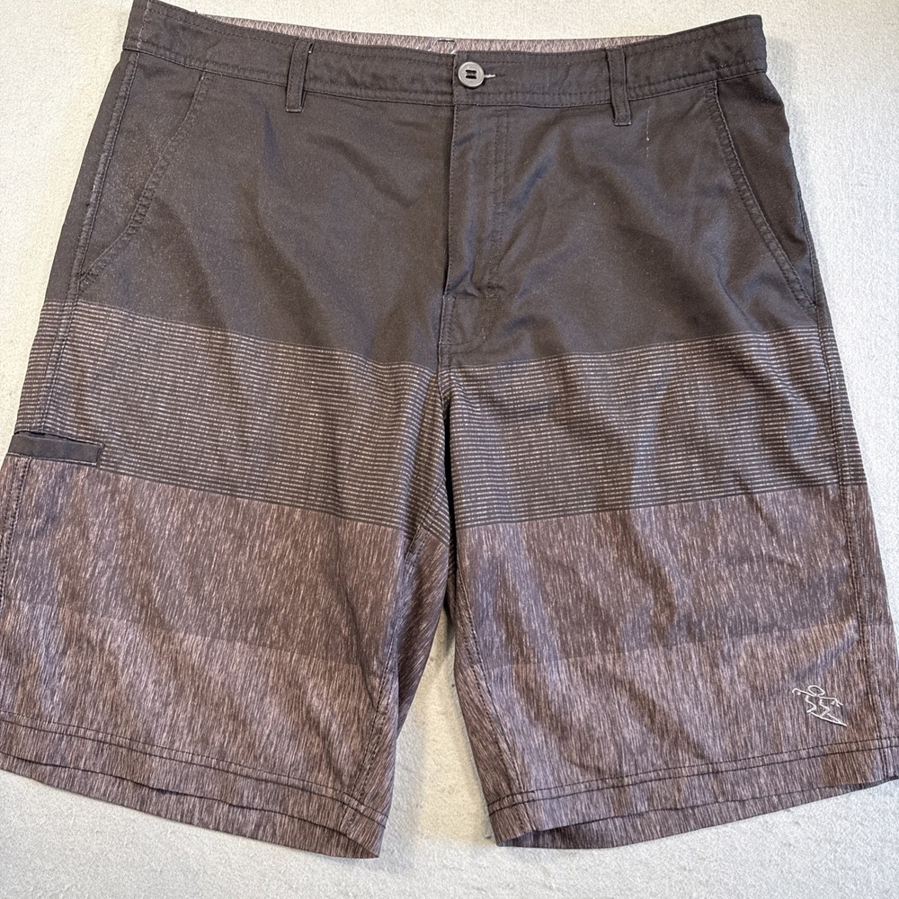 Da Hui Hybrid Shorts Mens 36 Waist Gray Lightweight Quick Dry Versatile Swim
